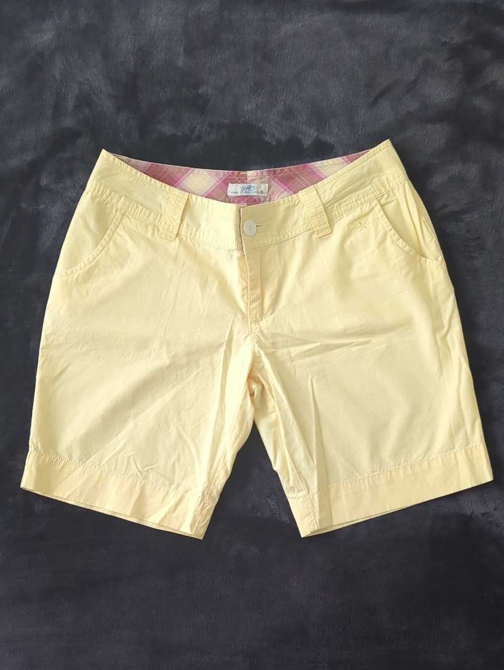 Women's Yellow Casual Shorts - Lightweight Summer Style